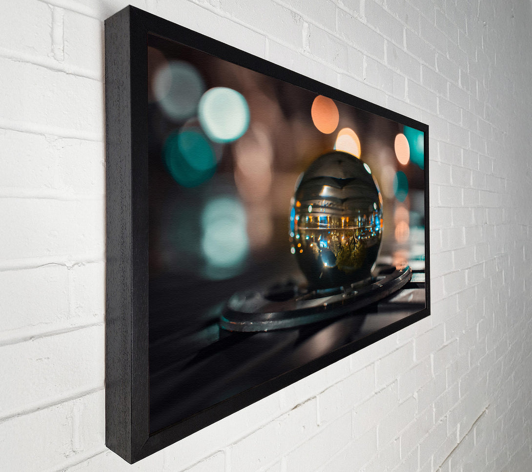  A Canvas Print of Blue Lens Reflections Canvas Print