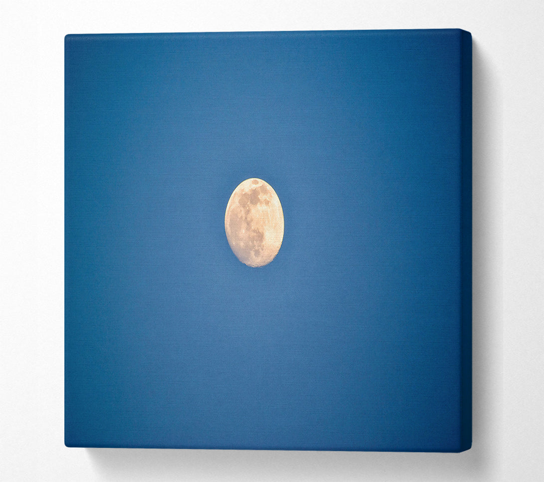  A Canvas Print of Blue Sky Moon Glow Canvas Print