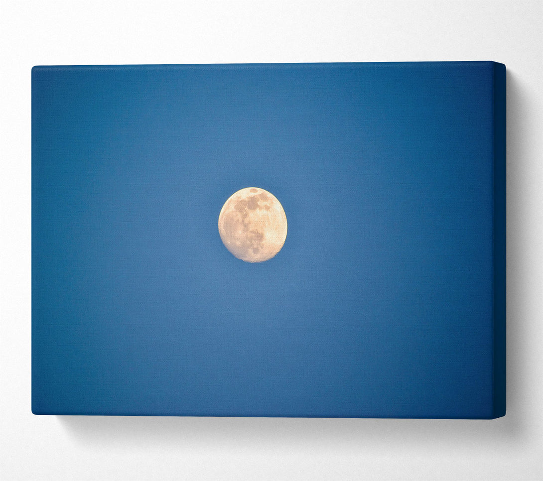  A Canvas Print of Blue Sky Moon Glow Canvas Print