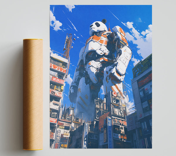 Orange Panda Colossus Poster