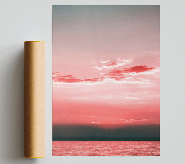 Crimson Sky Reflects Poster