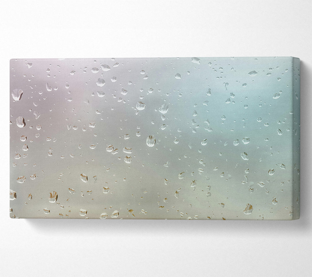  A Canvas Print of Silver Rain Drops Canvas Print