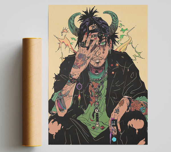 Green Demon'S Gaze Poster