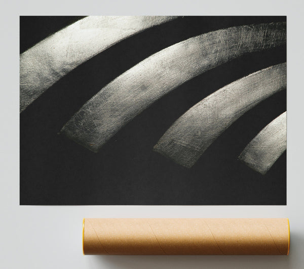 Silver Arched Shadows Giclee Print