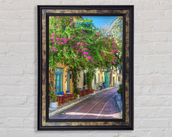 Cafe Lane Framed Print