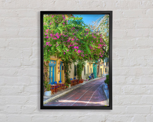 Cafe Lane Framed Print
