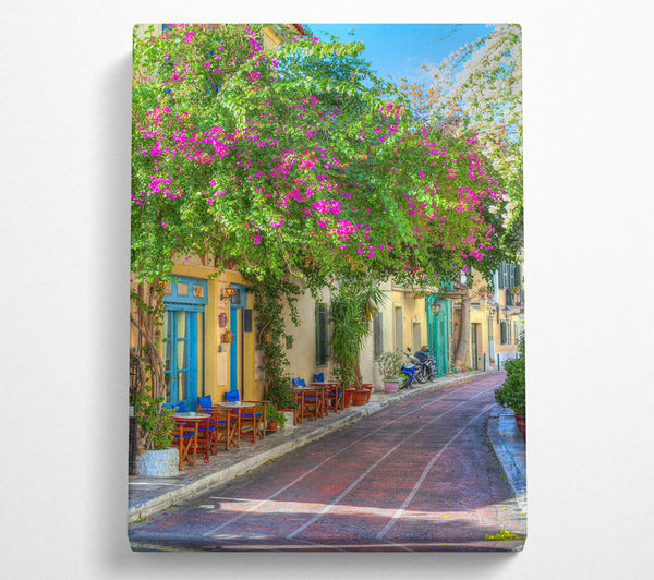  A Canvas Print of Cafe Lane Canvas Wall Art