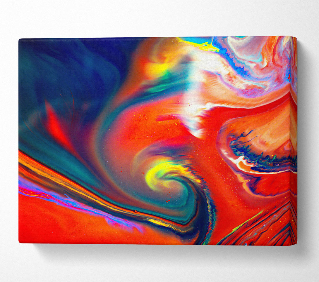 A Canvas Print of Crimson Swirling Dreams Canvas Wall Art