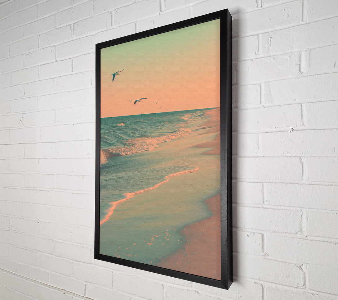  A Canvas Print of Calm Beach Canvas Print