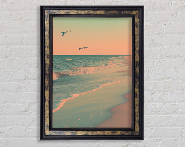 Calm Beach Framed Print