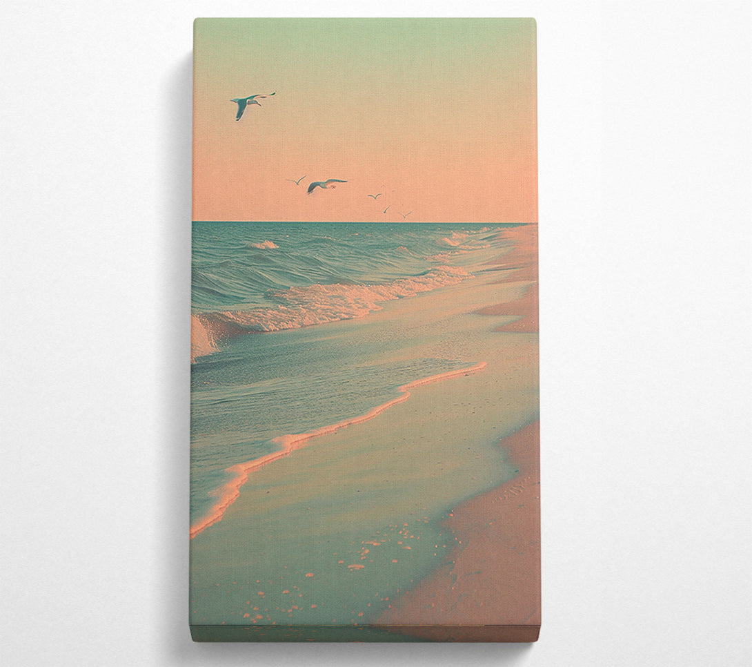  A Canvas Print of Calm Beach Canvas Print