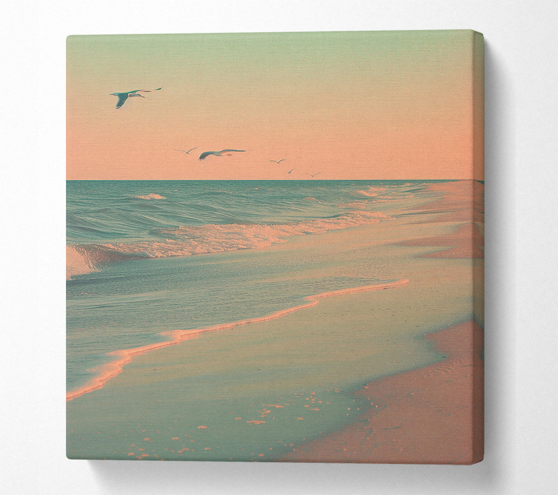  A Canvas Print of Calm Beach Canvas Print