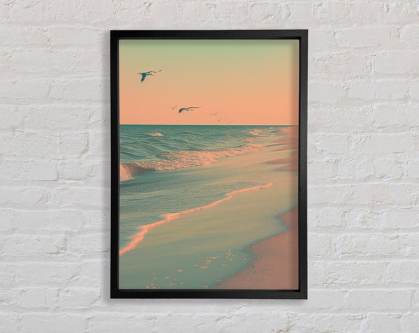 Calm Beach Framed Print