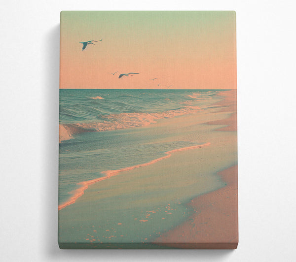  A Canvas Print of Calm Beach Canvas Print