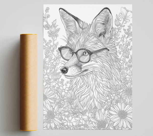 Red Fox In Bloom Print