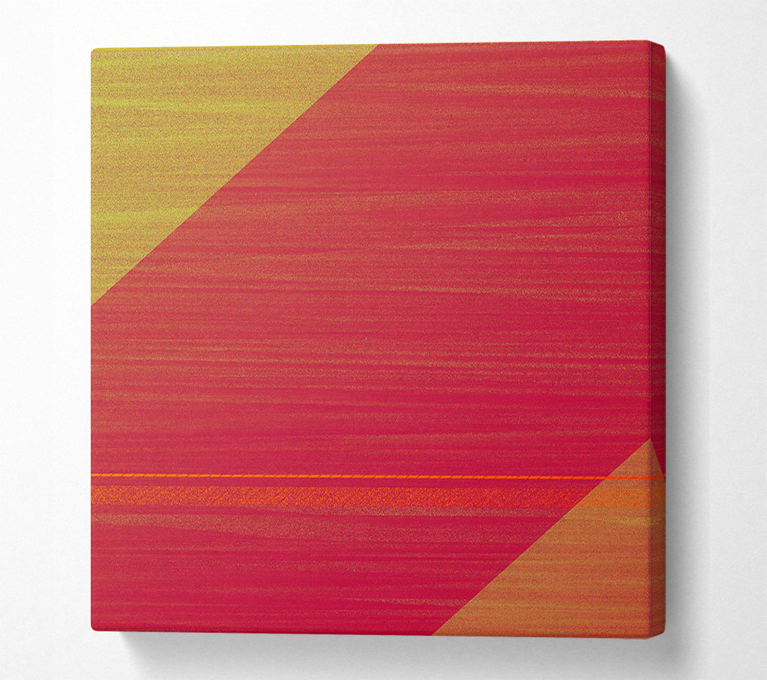  A Canvas Print of Crimson Diagonal Lines Canvas Wall Art