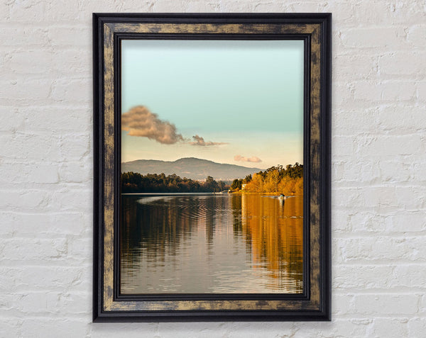 Calm Lake Framed Print