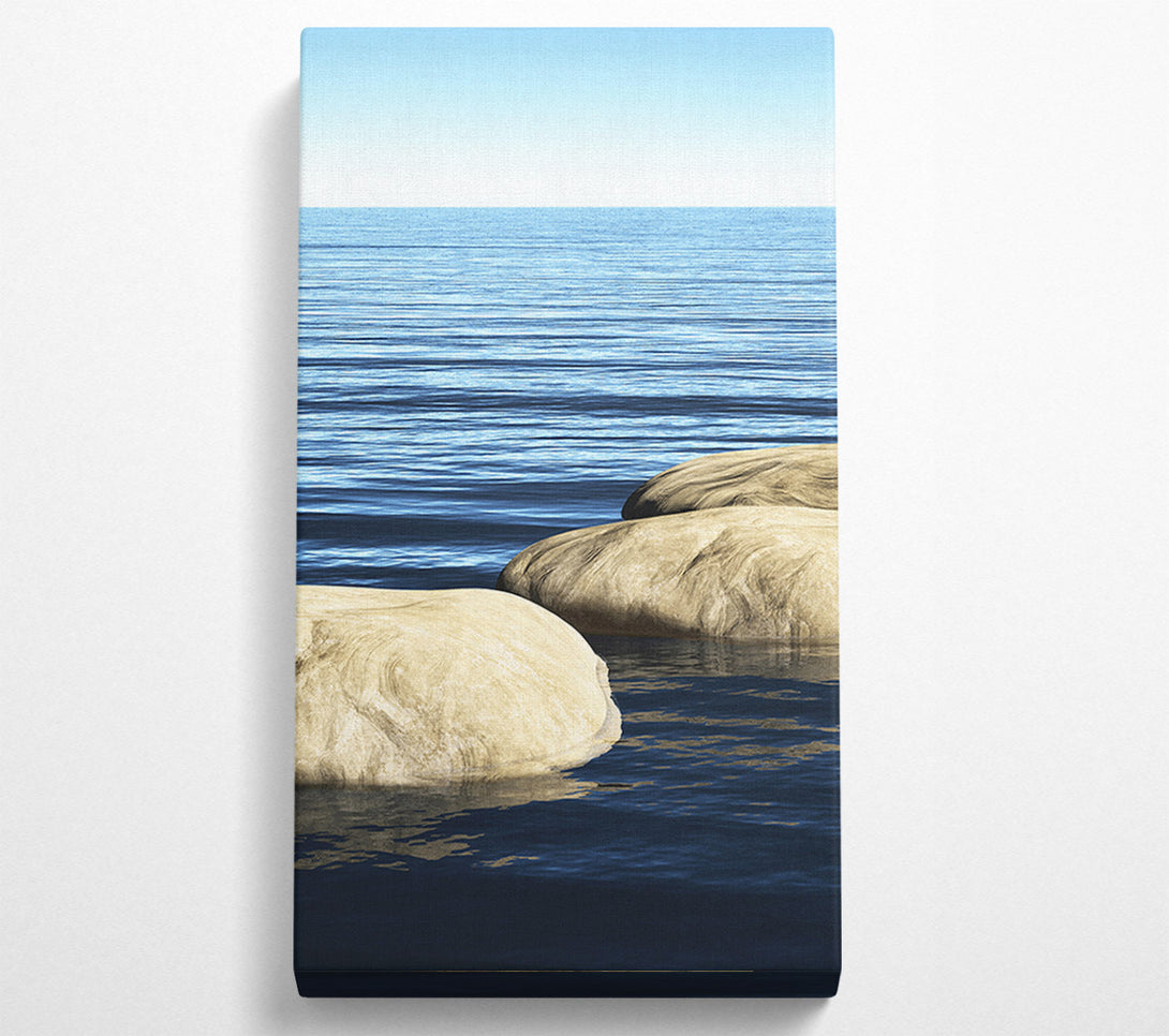  A Canvas Print of Calm Sea Rock Canvas Print
