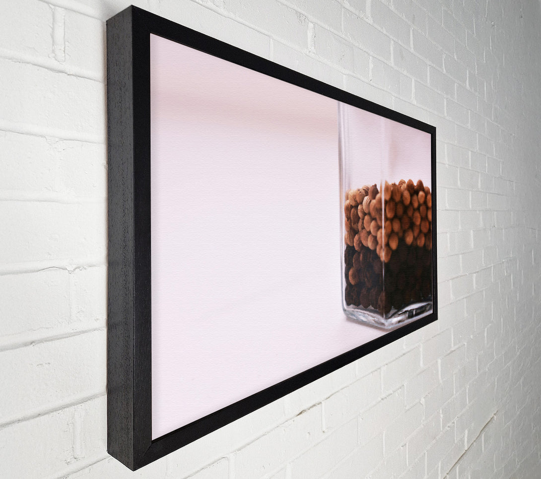  A Canvas Print of Brown Peppercorns In Glass Canvas Art