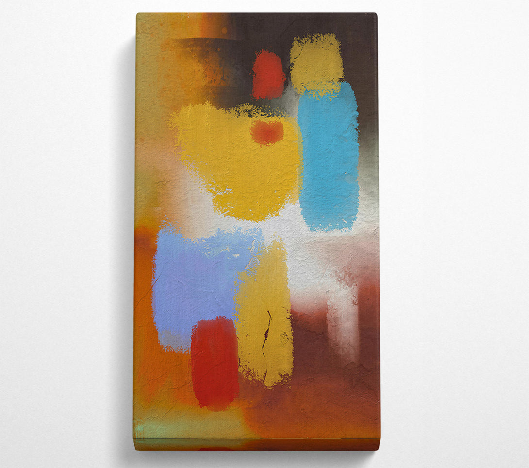 A Canvas Print of Golden Hues Of Abstract Canvas Wall Art