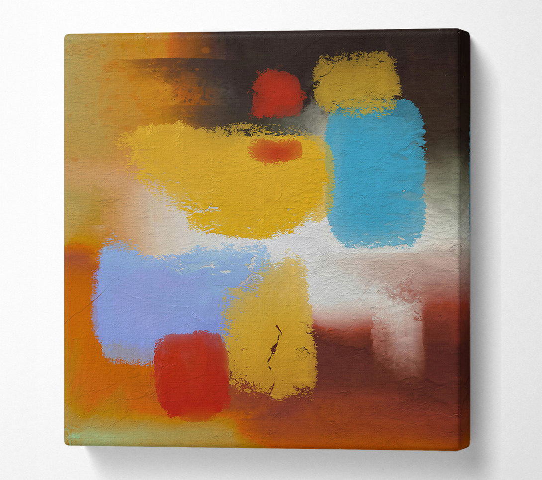  A Canvas Print of Golden Hues Of Abstract Canvas Wall Art