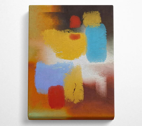  A Canvas Print of Golden Hues Of Abstract Canvas Wall Art