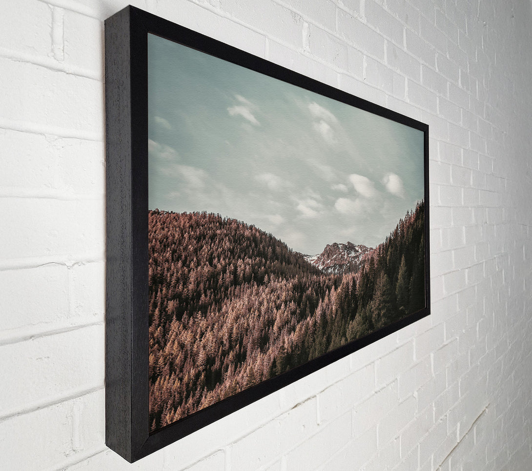  A Canvas Print of Pink Sky Mountain View Canvas Print