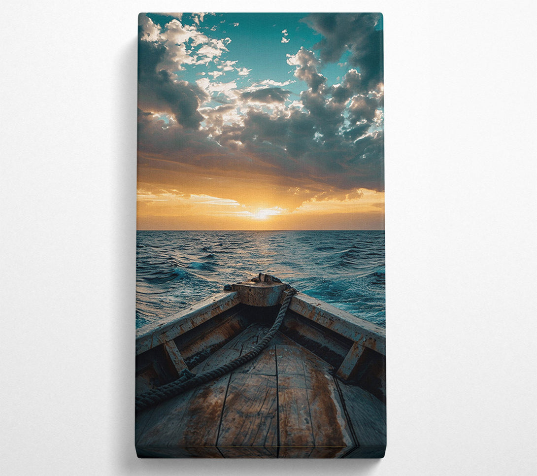  A Canvas Print of Calm Sea Ship Canvas Wall Art