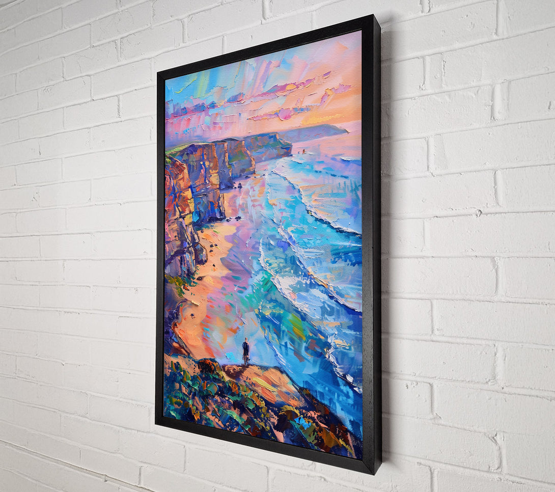  A Canvas Print of Blue Coastal Horizon Canvas Wall Art