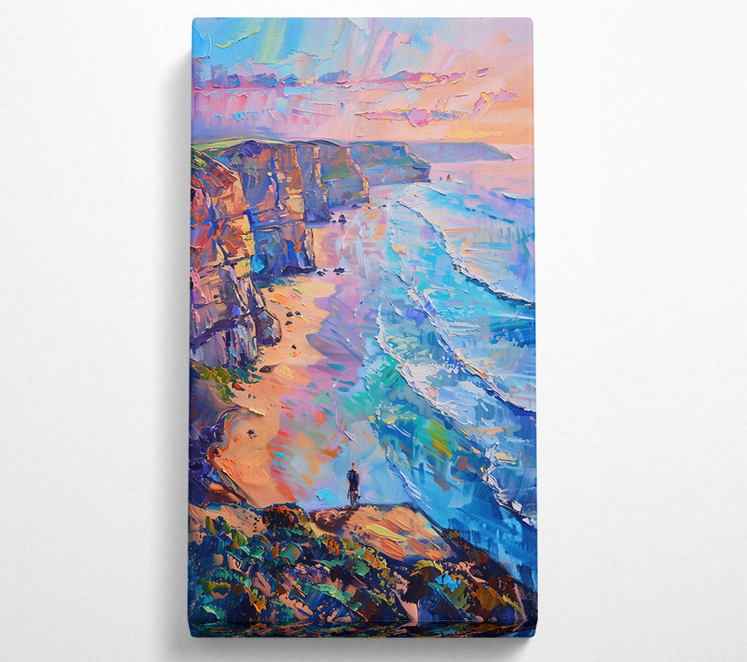  A Canvas Print of Blue Coastal Horizon Canvas Wall Art