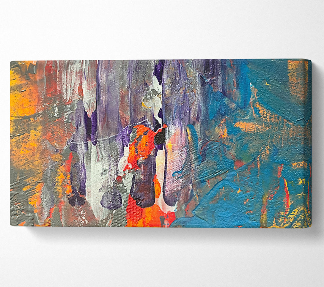  A Canvas Print of Teal Abstract Symphony Canvas Print
