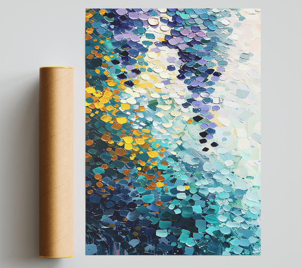Ocean'S Teal Embrace Print