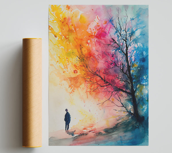 Blue Hues Of Hope Poster
