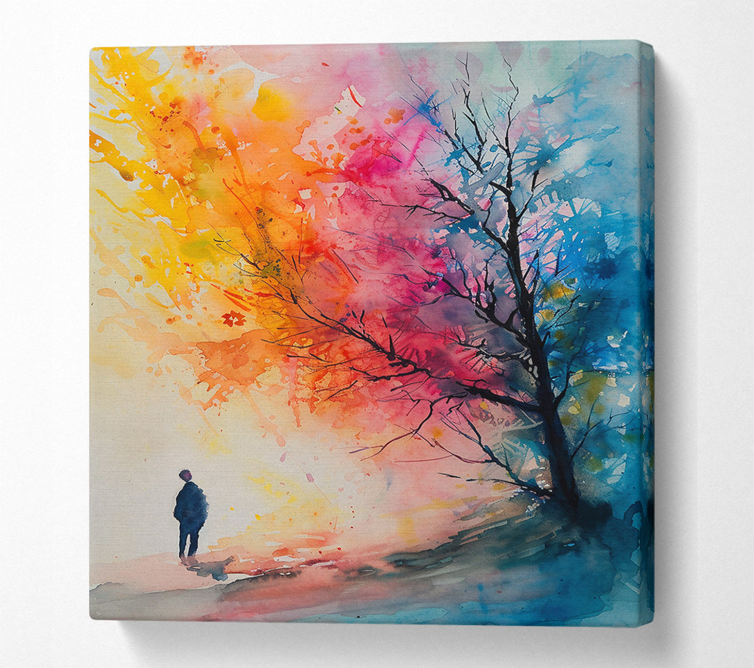  A Canvas Print of Blue Hues Of Hope Canvas Wall Art