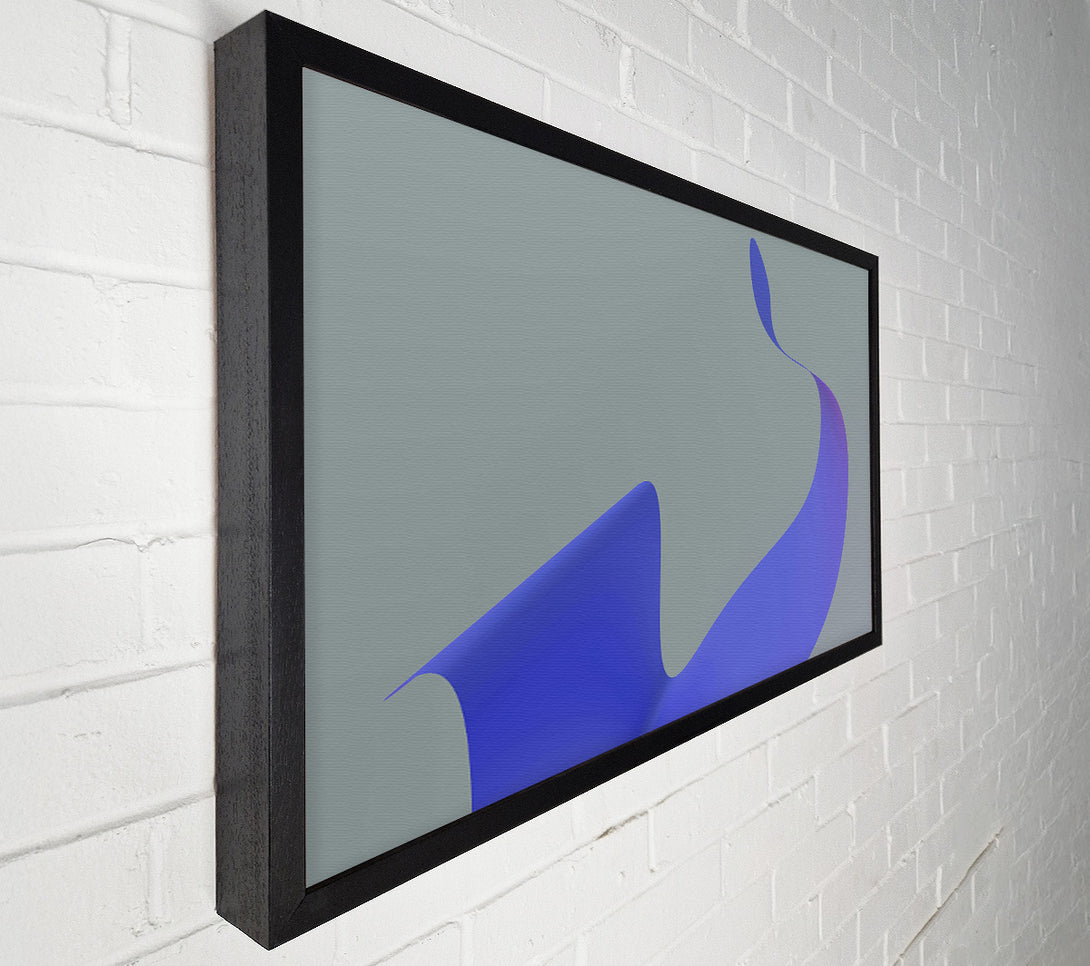  A Canvas Print of Blue Curving Form Canvas Print