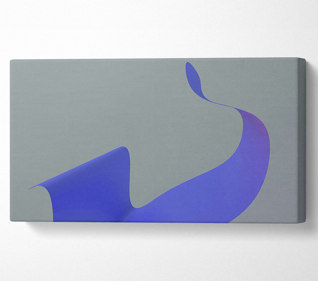  A Canvas Print of Blue Curving Form Canvas Print
