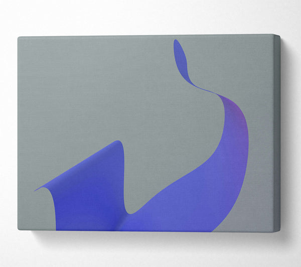  A Canvas Print of Blue Curving Form Canvas Print