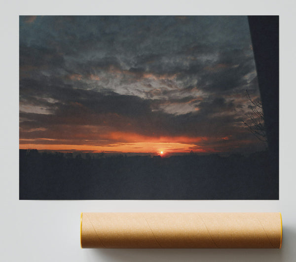 Orange Sky Sunset Giclee Print