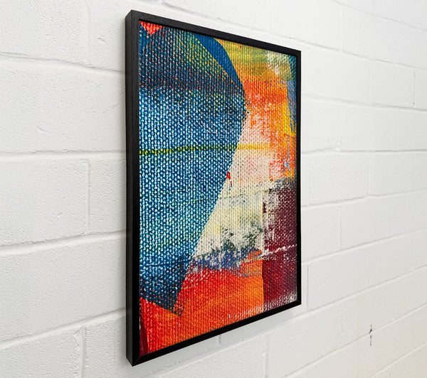 Azure And Orange Abstract