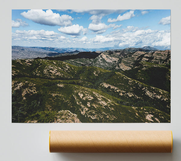 Green Mountain Ranges Print