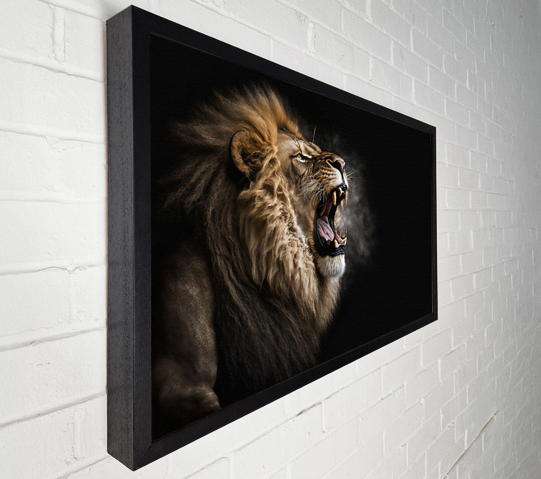  A Canvas Print of Golden Roar Of Power Canvas Art
