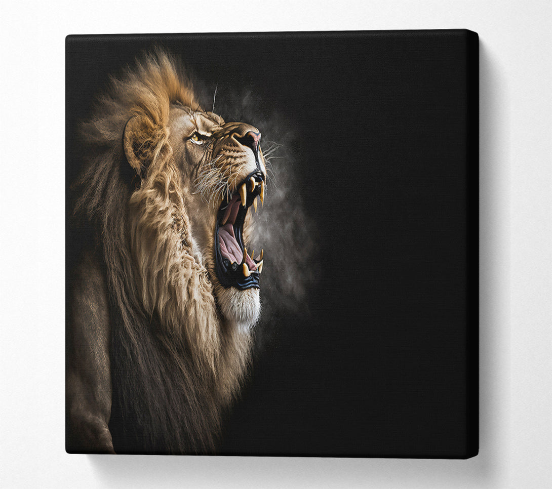 A Canvas Print of Golden Roar Of Power Canvas Art