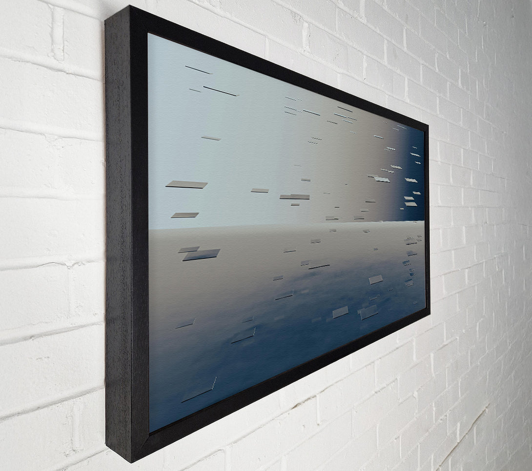  A Canvas Print of Blue Falling Squares Canvas Art