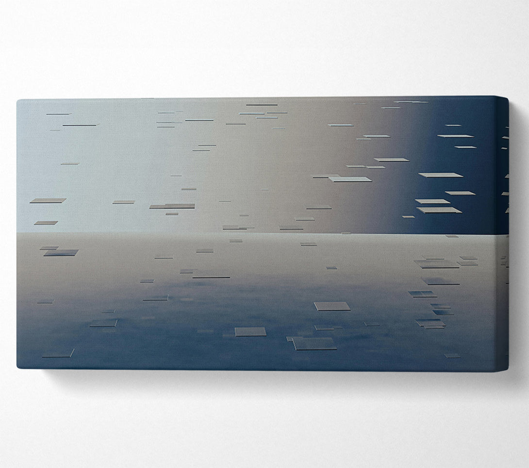  A Canvas Print of Blue Falling Squares Canvas Art