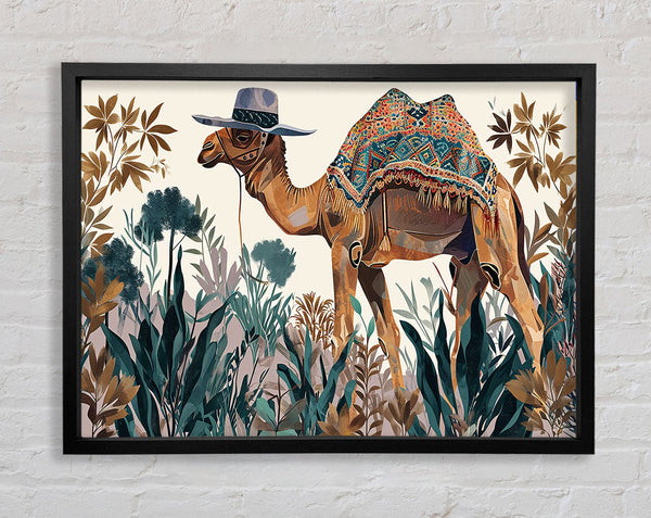 Camel Hat Egypt Framed Print