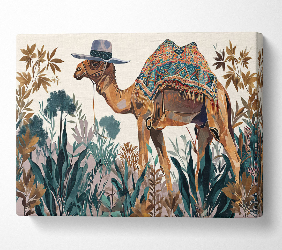  A Canvas Print of Camel Hat Egypt Canvas Art