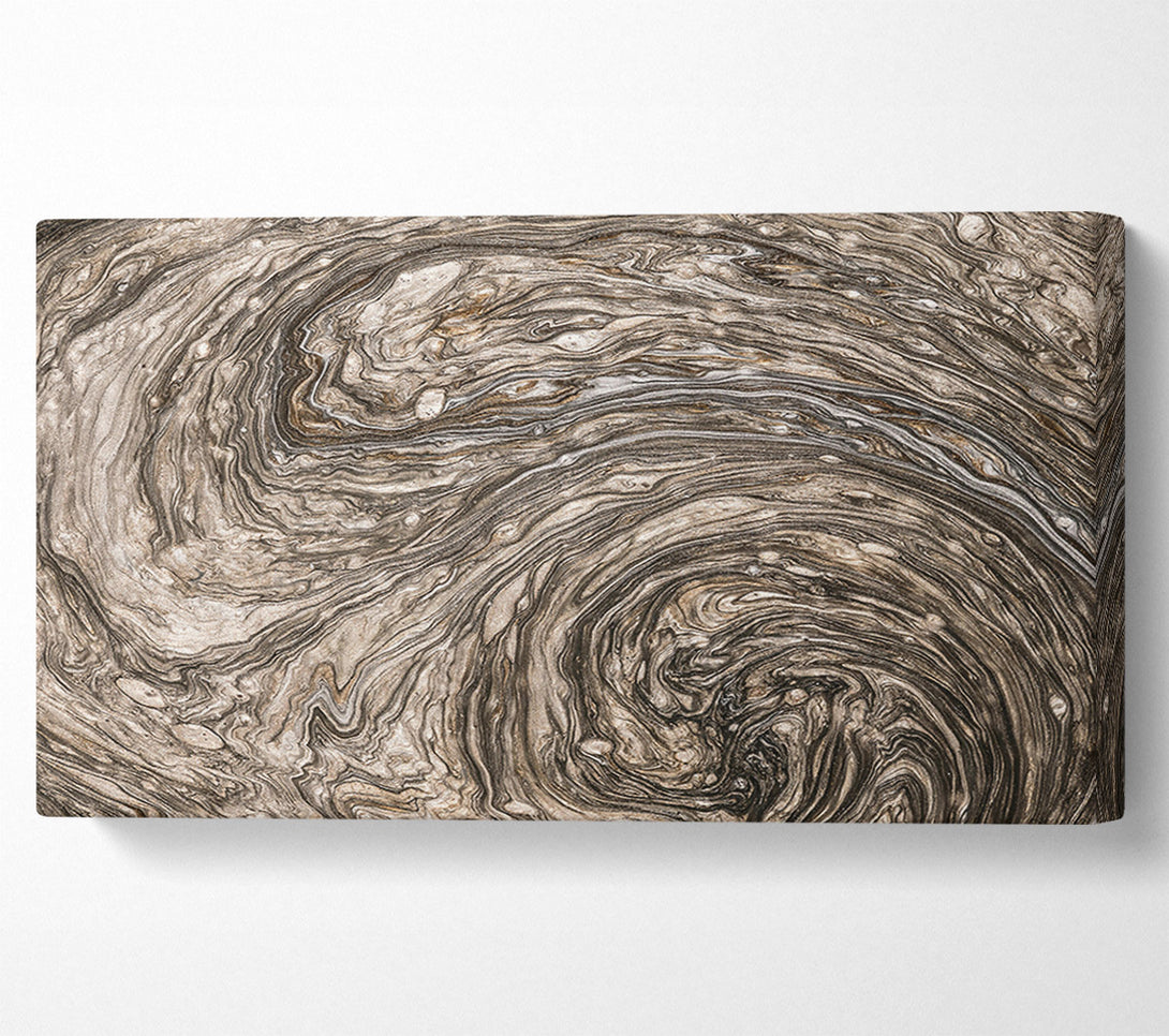  A Canvas Print of Silver Swirling Sands Canvas Art