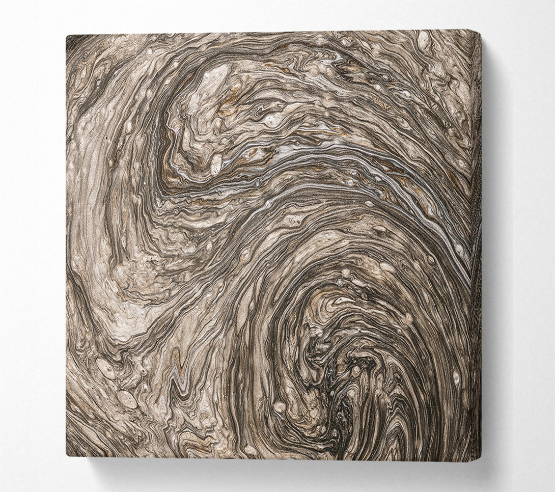  A Canvas Print of Silver Swirling Sands Canvas Art
