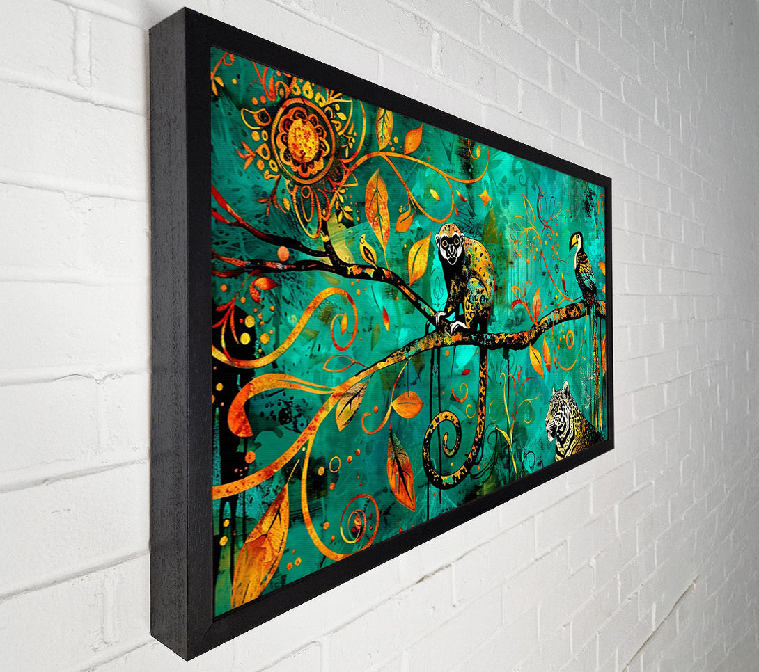  A Canvas Print of Emerald Jungle Dreams Canvas Wall Art