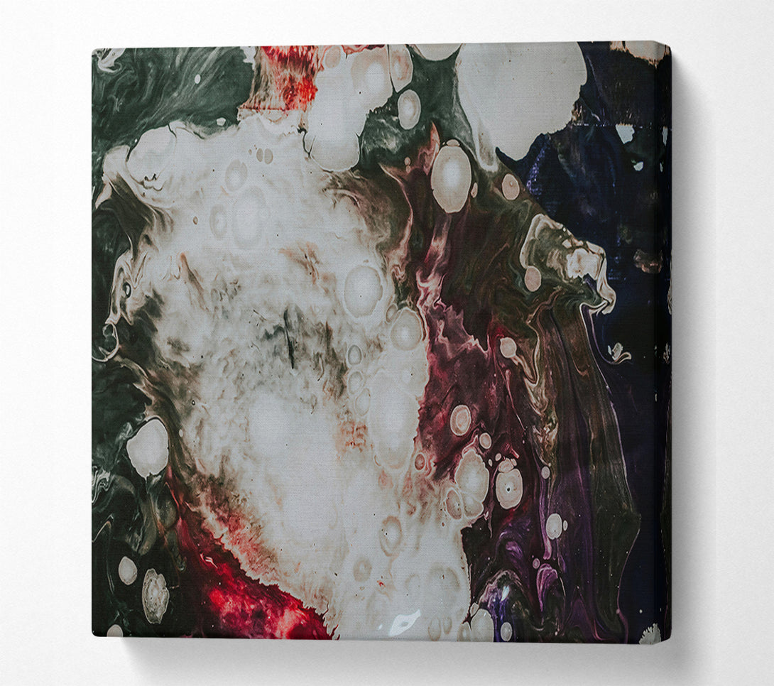  A Canvas Print of White Cosmic Swirls Canvas Art